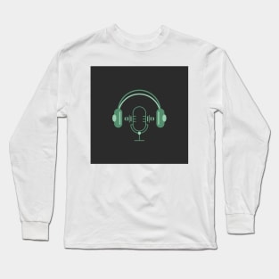 Podcast Vibes_Green Long Sleeve T-Shirt